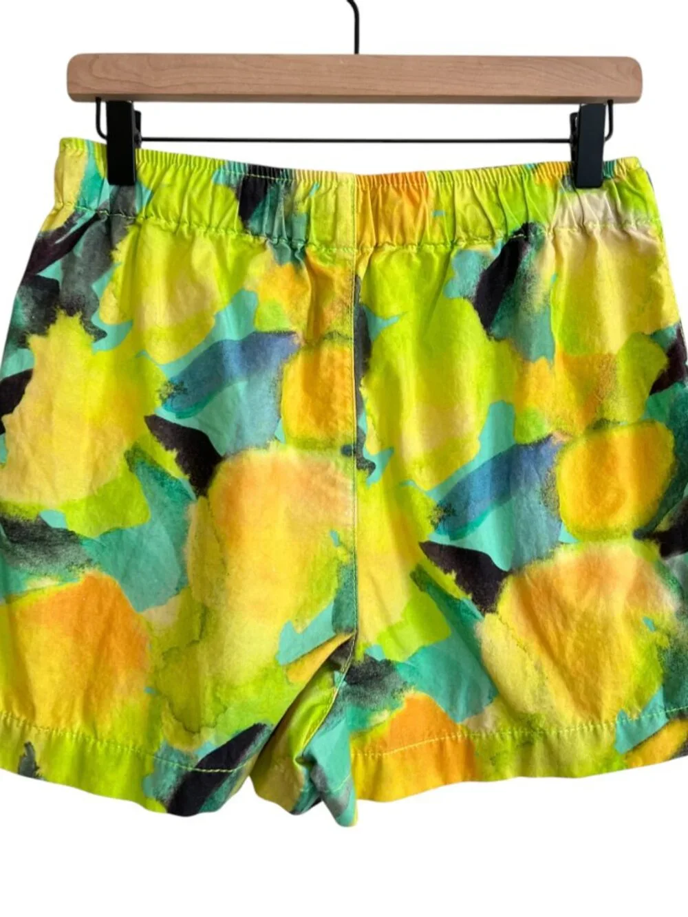 ASOS Topshop Multicolor Lemon Printed Elastic Waist Shorts